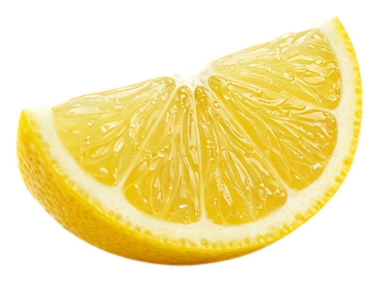 lemon wedge